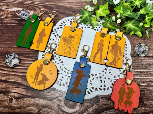 オリジナルシルエット革チャーム