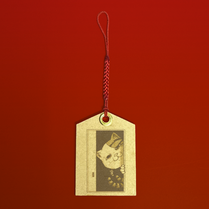 猫頭巾のハッピーライフコラボ 絵馬風木札